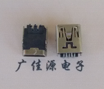 企石镇MINI USB前两脚插座 90度卧式 端子DIP针脚定义