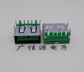 企石镇5A大电流 快充接口 USB5p绿胶芯 常规母座