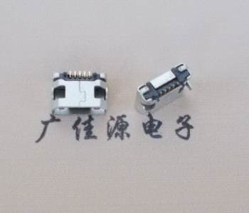 企石镇迈克小型 USB连接器 平口5p插座 有柱带焊盘