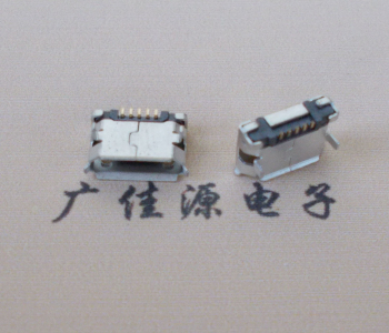 企石镇Micro USB卷口 B型(无柱）插板脚间距6.4普通端子