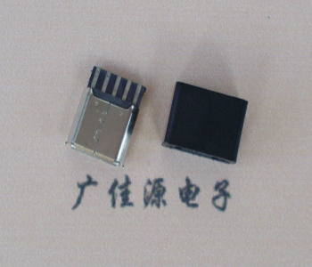 企石镇麦克-迈克 接口USB5p焊线母座 带胶外套 连接器