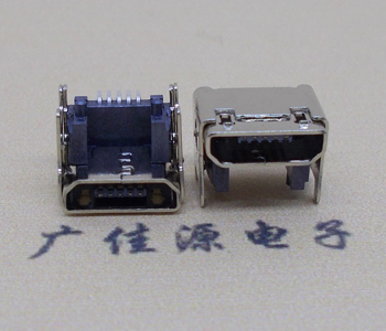 企石镇MICRO USB 5P母座 SMT垫高 L=4.15双壳