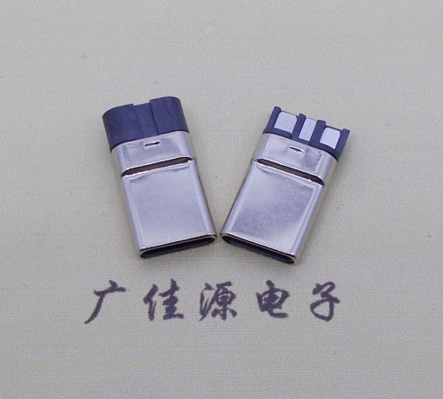 企石镇焊线式 type c11p拉伸公头连接器总体长15.9mm